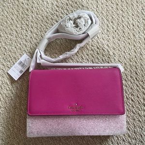 NWT - Kate Spade New York Leather Cove Street Dody Crossbody Bag in Deep Magen
